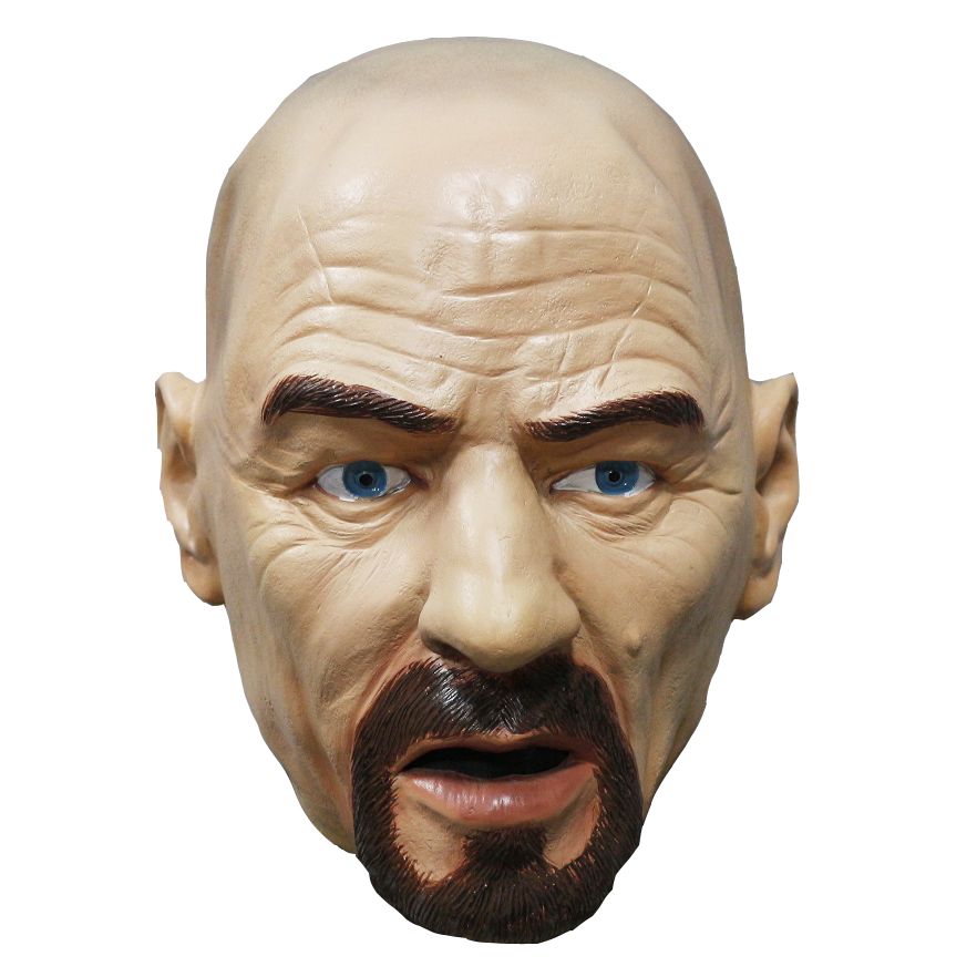 Walther White masker deluxe (Breaking Bad) / Man masker met kaal hoofd